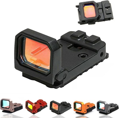 Mini Folding Flip Up RMR Red Dot Sight Holographic Reflex Sight For Glock Pistol - Picture 6 of 30
