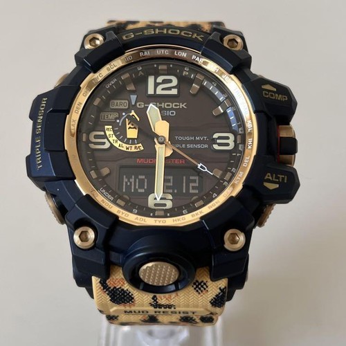 CASIO G-SHOCK GWG-1000WLP-1AJR Tough Solar leopard Mens Watch Used 2d28009