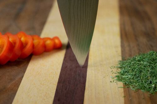 8 Inch Chef's Knife Japanese Damascus Style Stainless Steel Pro Kitchen Knife - Picture 7 of 8