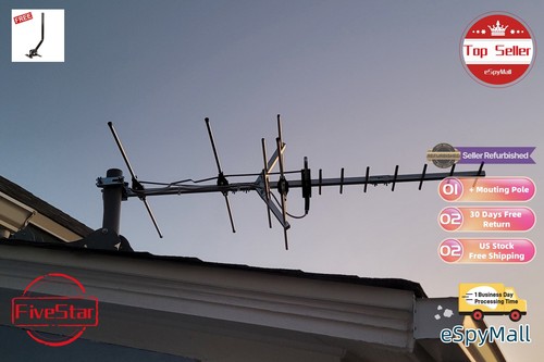 Superior Yagi Digital TV Antenna 300 Mile for UHF VHF FM Strong Reception - Picture 15 of 24