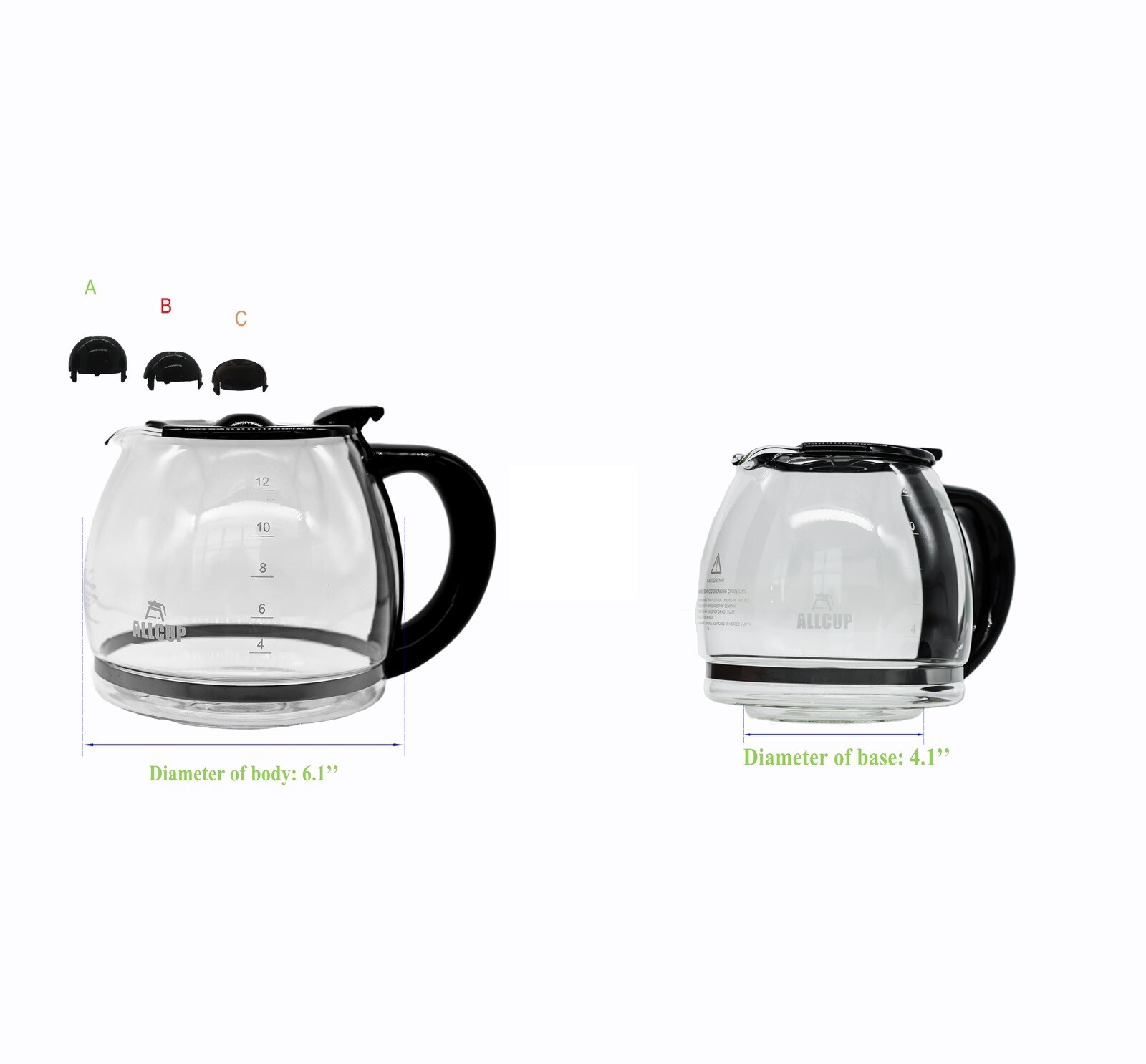 12 cup Coffee Maker Replacement Carafe compatible With Black+Decker eBay