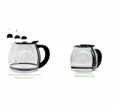 12 cup Replacement Carafe compatible With Black+Decker coffee maker