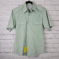 Vintage DSCP Garrison Collection Men's Short Sleeve Uniform Shirt Size 15 AG-415