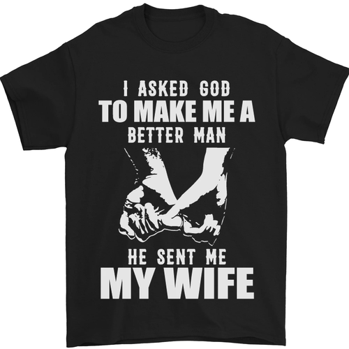 Husband & Wife Wedding Anniversary God Mens T-Shirt 100% Cotton - Picture 16 of 102