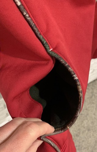 Under Armour Storm Hoodie, Bright Pink w/Camo, Junior Size Small, Pouch Pocket - Picture 5 of 6