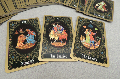 Vintage 1992 Russian Tarot of St. Petersburg Complete Deck + Booklet EUC, NO box - Picture 4 of 9