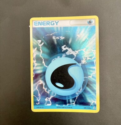 Blue Holographic Water Energy Card Pokemon | eBay