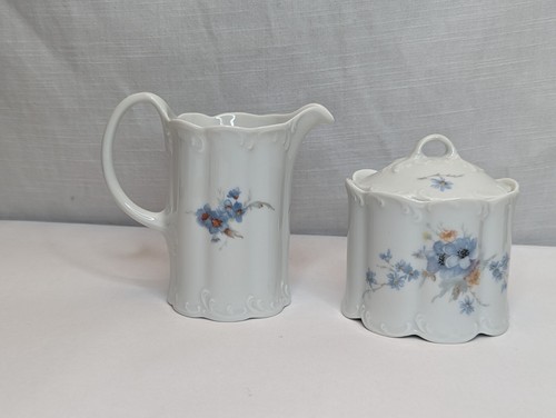 Rosenthal Classic Rose BELVEDERE Creamer & Covered Sugar Bowl , Monjibou, EUC - Picture 5 of 17