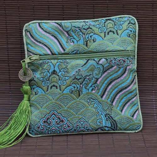 Wholesale 10pcs Square Brocade Silk Coin Bags,Purse,Jewelry candy gift Bag - Picture 10 of 14