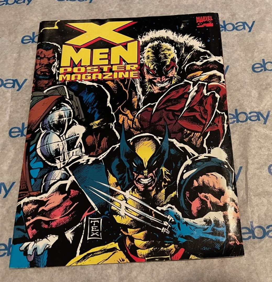 ウルヴァリン WOLVERINE ポスター MARVEL X-MEN ビンテージ X-Men's Wolverine with bone claws - 9.75 x 13in Two-sided