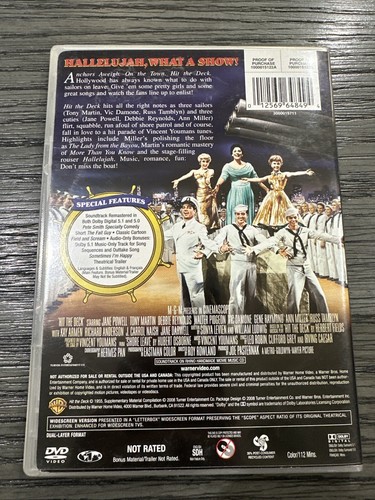 Hit the Deck DVD (1955) Jane Powell, Tony Martin, Debbie Reynolds - Picture 2 of 2