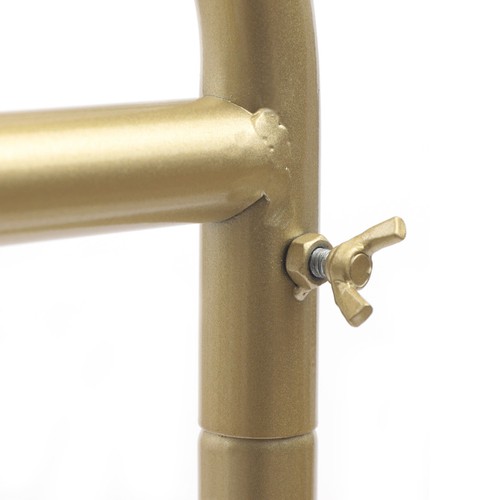 Gold 135cm Metal Garment Rack Clothes Hanger Freestanding Clothing Hanging Rack - Picture 7 of 14