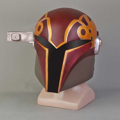Star Wars Rebels Sabine Wren Cosplay Helmet Mask Halloween Cosplay PVC Prop - Picture 6 of 10