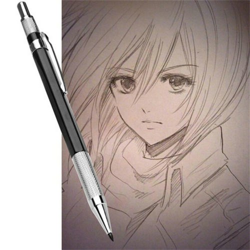 12x Leads 2mm Lead Automatic Draughting Mechanical Drafting Pencil Holder black - Picture 2 of 4