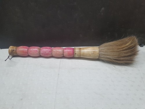 Large Pink Stone Chinese Calligraphy Brush 40cm Long (R4 S2 B4)
