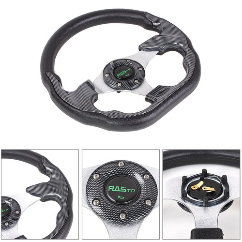 For Club Car Precedent Golf Car Black 13" Golf Cart Steering Wheel - Picture 5 of 10