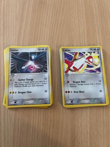 EX Trainer Kit 1 & 2 Complete Set Latias Latios decks 20/20