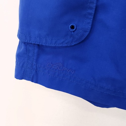 Dolfin Swim Trunks Mens Size Small Mesh Lined Cargo Pocket Blue Drawstring - Picture 7 of 12