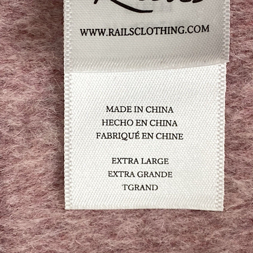 Rails Steffi Jacke Mauve Ivory Sepia Karo Cropped Damen Größe XL Wollmischung - Bild 15 von 20