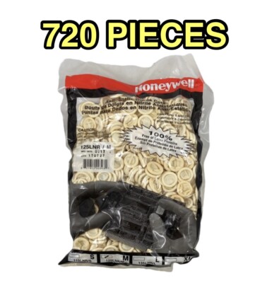 (720 pcs) Honeywell Nitrile Finger Cots, Anti-Static, Powder Free, 3 Mil, Medium