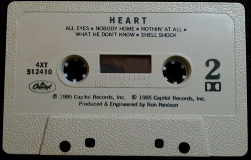 Heart - Self Titled - Cassette Tape 1985 Capitol Records (Used) - Picture 4 of 4