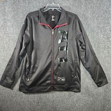 Atlanta Falcons Full Zip Track Jacket Member Exclusive Womens XL Black