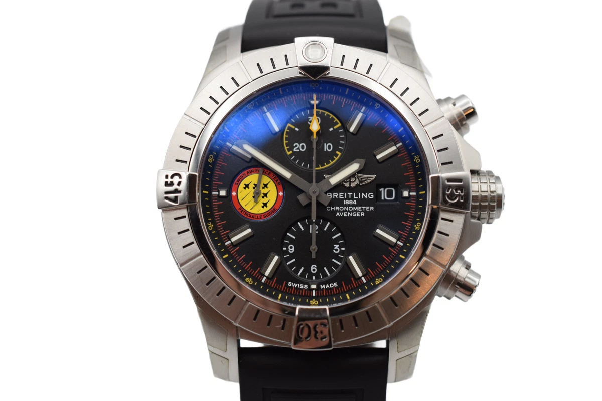 Breitling Avenger Chronograph 45 Swiss Air Force Limited Edition Watch A13317