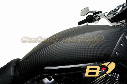09-17 Harley Davidson V-Rod Muscle Carbon Fiber Tank Cover Air Box Panel VRSCF - Picture 1 of 4