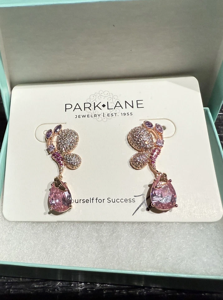 Conjunto de anillo de ganancias collar floreciente Park Lane talla 6. Absolutamente impresionante circonita rosa Foto 2 de 4