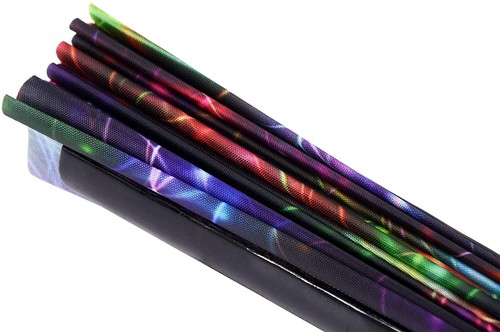 🔥NEW🔥 Large Rave Folding Hand Fan Bamboo & Nylon-Cloth Folding Loud Clacking  - Picture 23 of 52