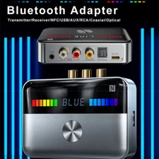 Bluetooth 5.3 Transmitter Receiver Adapter USB NFC 3.5mm AUX RCA Coaxial Optical