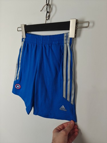 Adidas x Captain America Track Suit T-Shirt/Shorts size UK 8-9Y - Picture 12 of 15