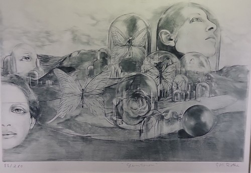 GH ROTHE ETCHING GLASSTOWN LIMITED NUMBER 88 /260 MEZZOTINT SIGNED 25 X 19 - Picture 9 of 20