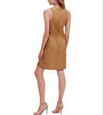 Banana Republic Tan Bistretch Sleeveless Mini Dress Size 6 NEW Style 763096