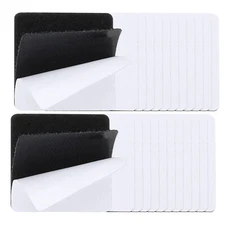 24 Pcs 2" x 2" Hook and Loop Strips Square Tape Double Sided Black