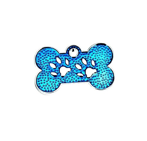 Personalised Engraved Glitter Dog Bone Tag Dog Reflective Pet ID Tags dog tag - Picture 6 of 7