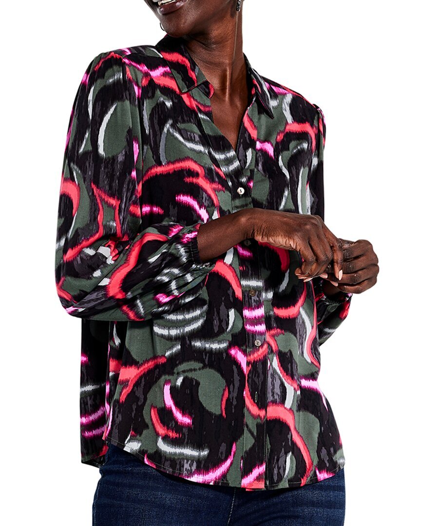 Nic+Zoe Petite Neon Doodle Live в женской рубашке из полипропилена