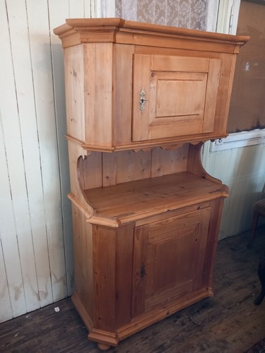 Weichholz Küchenschrank Buffet Brotschrank restauriert um 1860 1880 - Bild 5 von 10