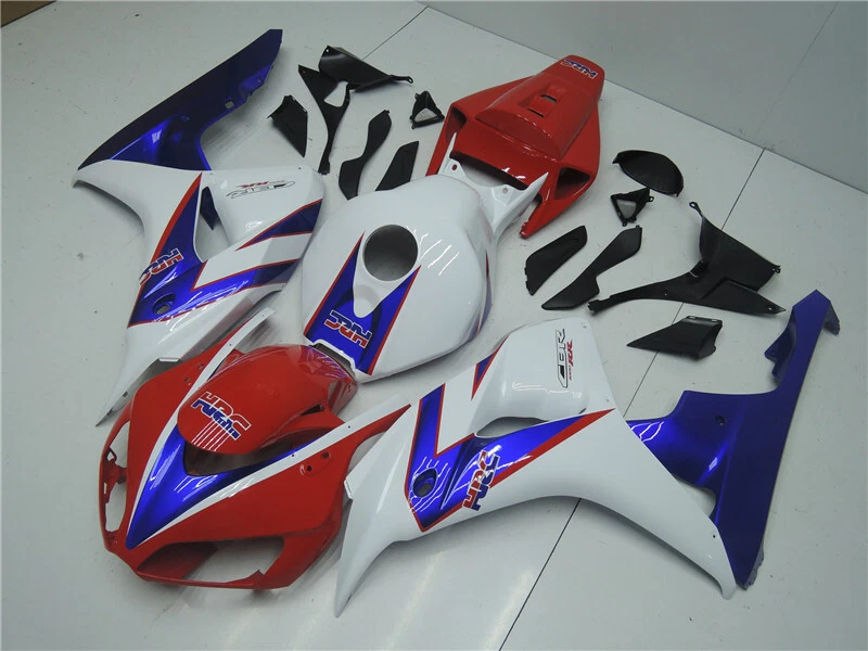 Kit de carenado HRC rojo blanco inyección NTU apto para Honda 2006-2007 CBR 1000RR k0102 Foto 3 de 4