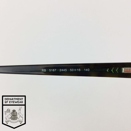 RAY-BAN eyeglasses TORTOISE RECTANGLE glasses frame MOD: RB 5187 2445 - Picture 5 of 12