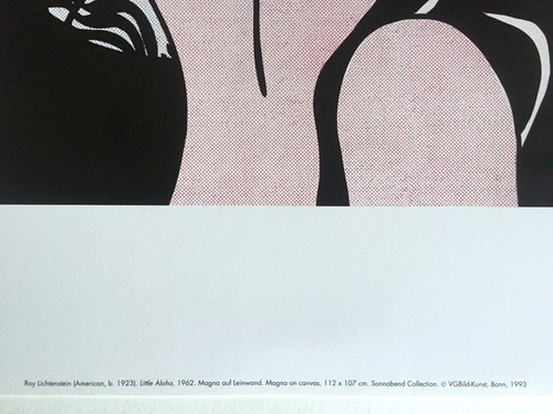 ROY LICHTENSTEIN RARE VINTAGE 1993 POP ART LITHOGRAPH PRINT "LITTLE ALOHA" 1962 - Picture 7 of 8