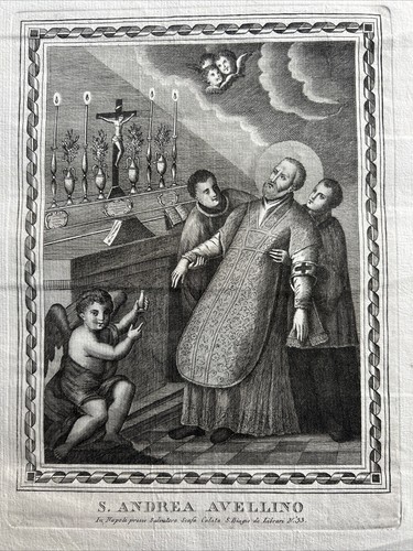 S Andrea Avellino .1768 Original Etching - Picture 1 of 8
