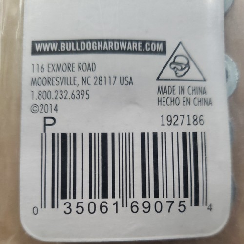 Lot of 2 (25-Pk) Bulldog Hardware Flat Washers Lock 1/4" in (6.4mm) Zinc Plated - Picture 6 of 6