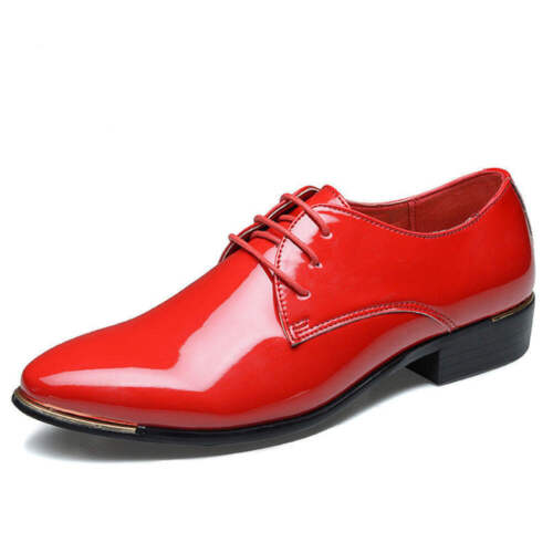 Men's Leather Shoes Pointed Toe Retro Business Shoes British Dress Shoes for Men - Picture 37 of 62