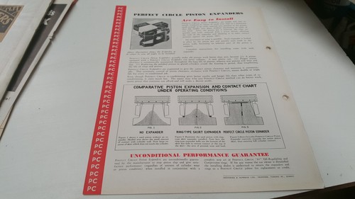 1934 ANILLOS DE PISTÓN CÍRCULO PERFECTOS Catálogo/Folleto de ventas - Imagen 3 de 3