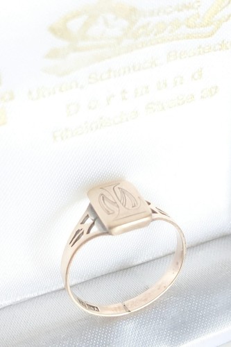 EXKLUSIVER ANTIKER⚜️SIEGEL WAPPEN⚜️BIEDEMEIER GOLD RING 333,Um 1870Jh.!MUSEAL! - Bild 7 von 10