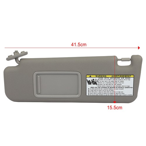 For 04-08 Toyota 4Runner Sun Visor 74320-3D050-B0 Gray LH Driver Side - Picture 3 of 24