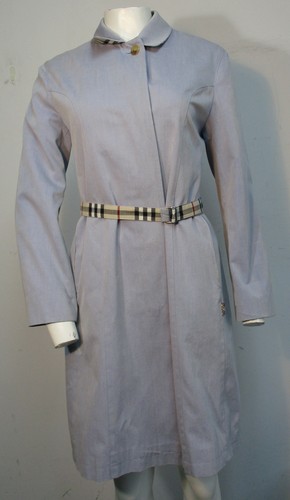 Burberry Gürtel hellblau Trenchcoat mit Nova Karofutter Gr. 8