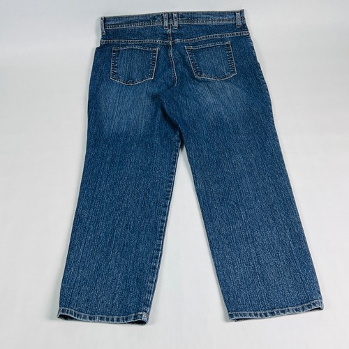 Gloria Vanderbilt Straight Leg Womens Jeans 14 Short Blue Stretch Dark Wash - Picture 2 of 9