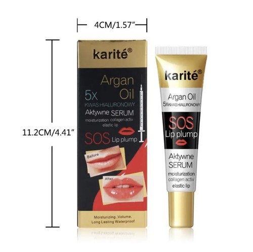 Instant Lip Volumising Plumper Serum Moisturizes Repairs Collagen Argan Oil Balm - Picture 3 of 6
